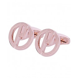 Dunhill Round Shape Golden Cufflinks